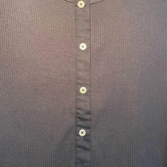 Free Assembly Navy Ribbed Button-Front Cardigan Medium BNWT - Picture 3 of 4